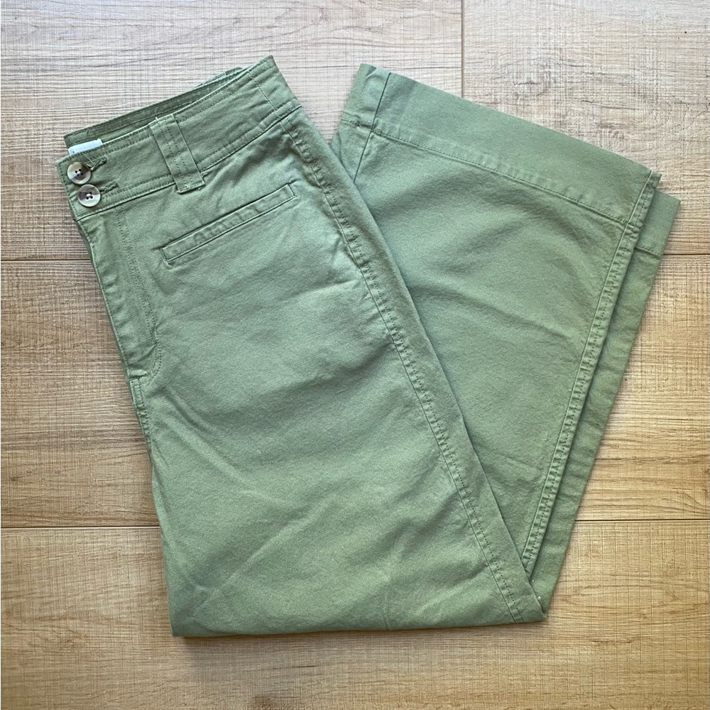 Women’s High Rise Cropped Wide Leg Pants - Size 6